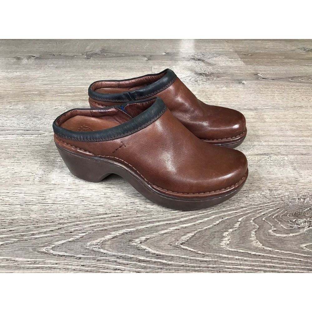Ariat Savannah Cogniac Womens Size 7B Brown Leather Western Mules Clogs #20862